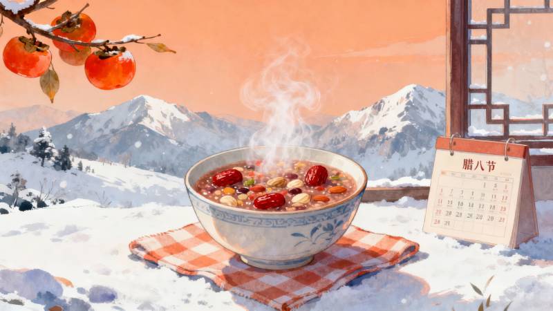 腊八粥暖冬景-图片