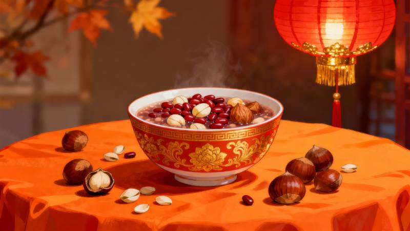 腊八粥暖冬景-图片