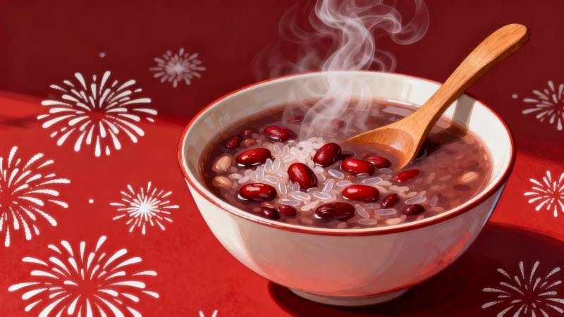 热腾腾的红豆粥-图片