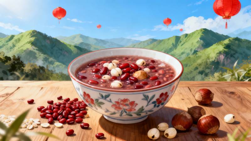 红豆汤配坚果-图片