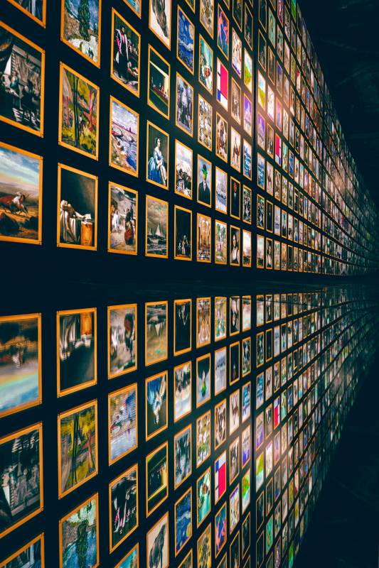 画廊长廊-摄影图