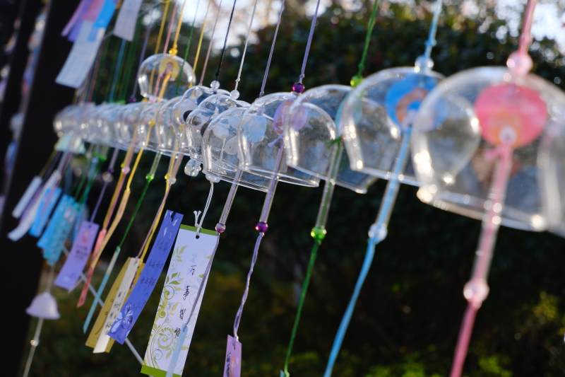 风铃祈愿飘摇-摄影图