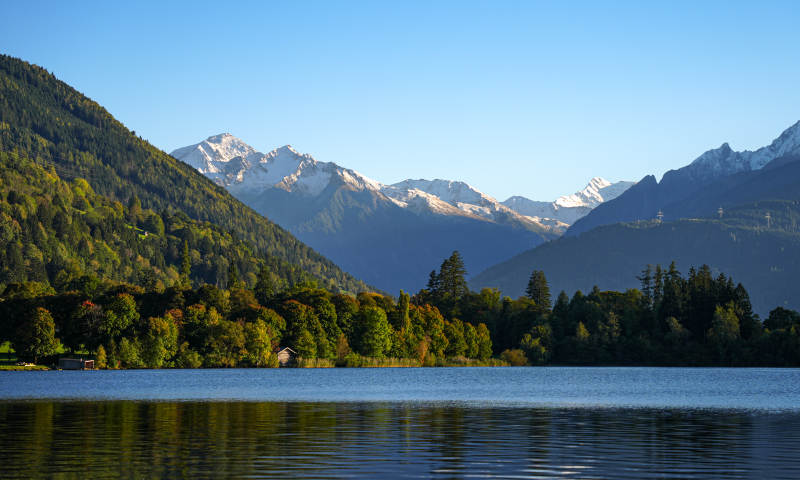 湖光山色 雪山倒影-攝影圖