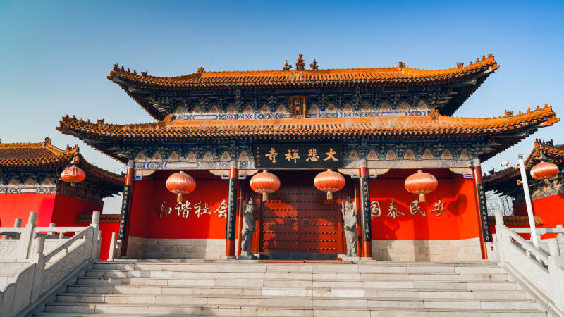 大慈恩寺风光-摄影图