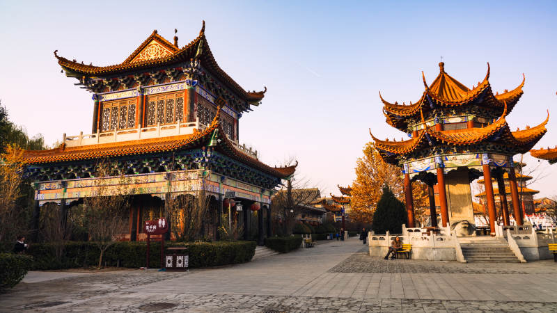 古建筑群风光-摄影图