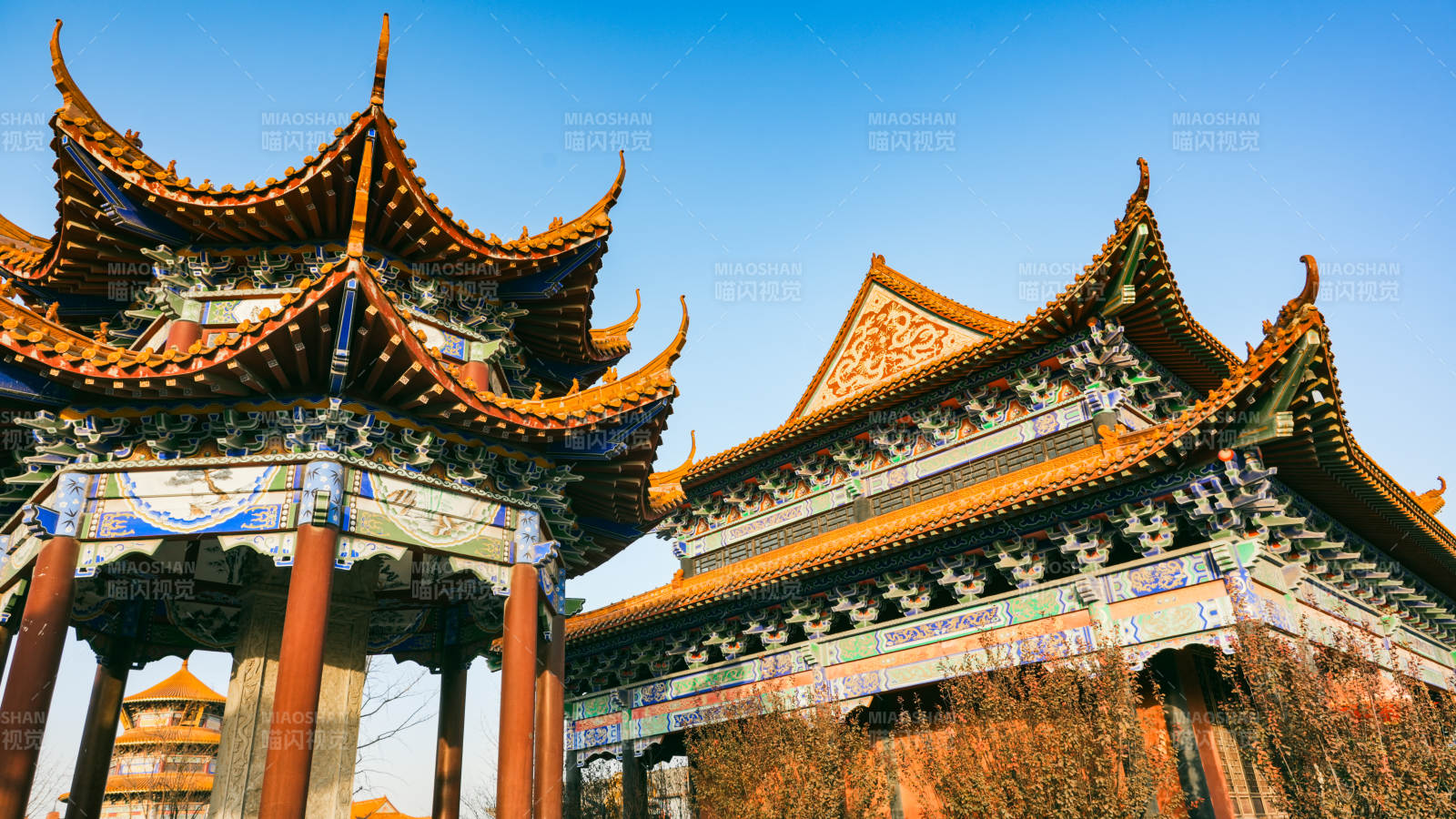 廊坊霸州大悲禪寺古建筑風光-攝影圖