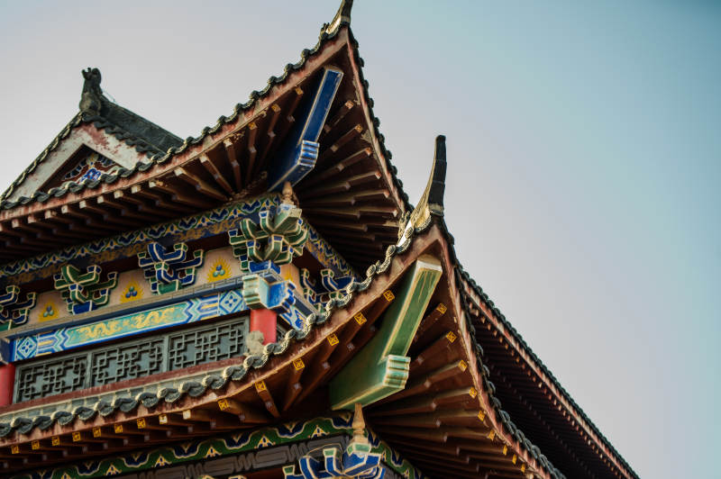 古建筑飞檐翘角-摄影图