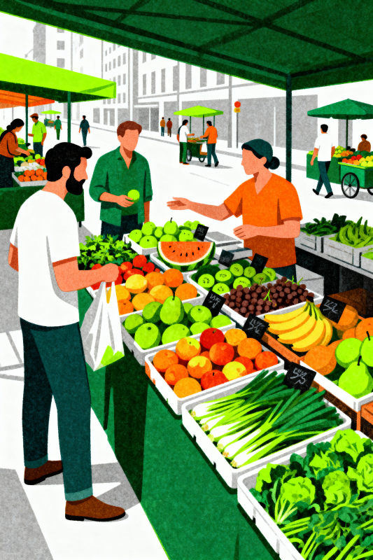 市集鲜果香-图片