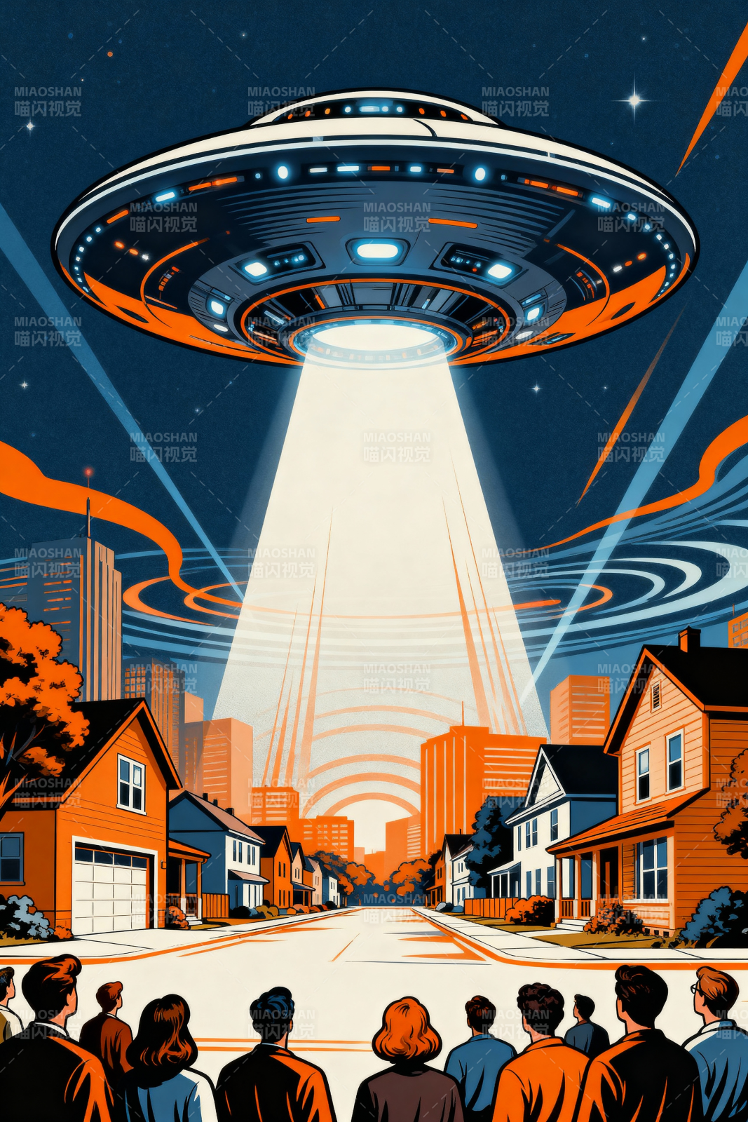 飞碟降临小镇-图片