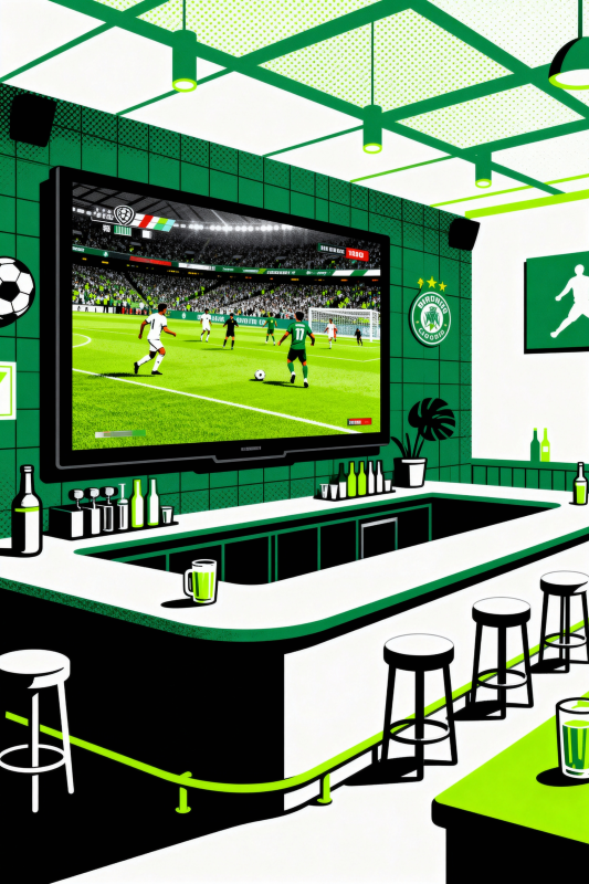 绿茵酒吧观赛图-图片
