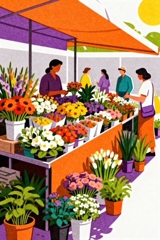 花市春日景-图片