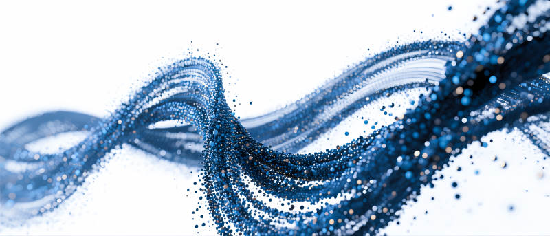 蓝色粒子流-图片