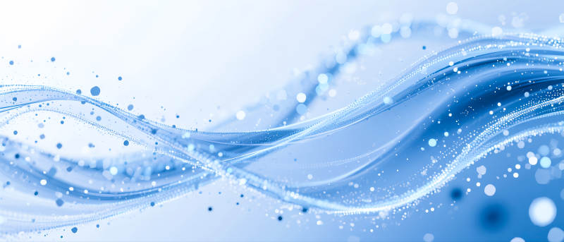 蓝色波浪流动-图片