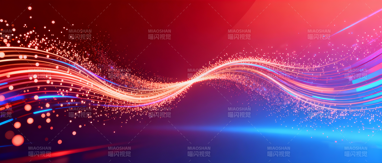 炫彩波浪光效-图片