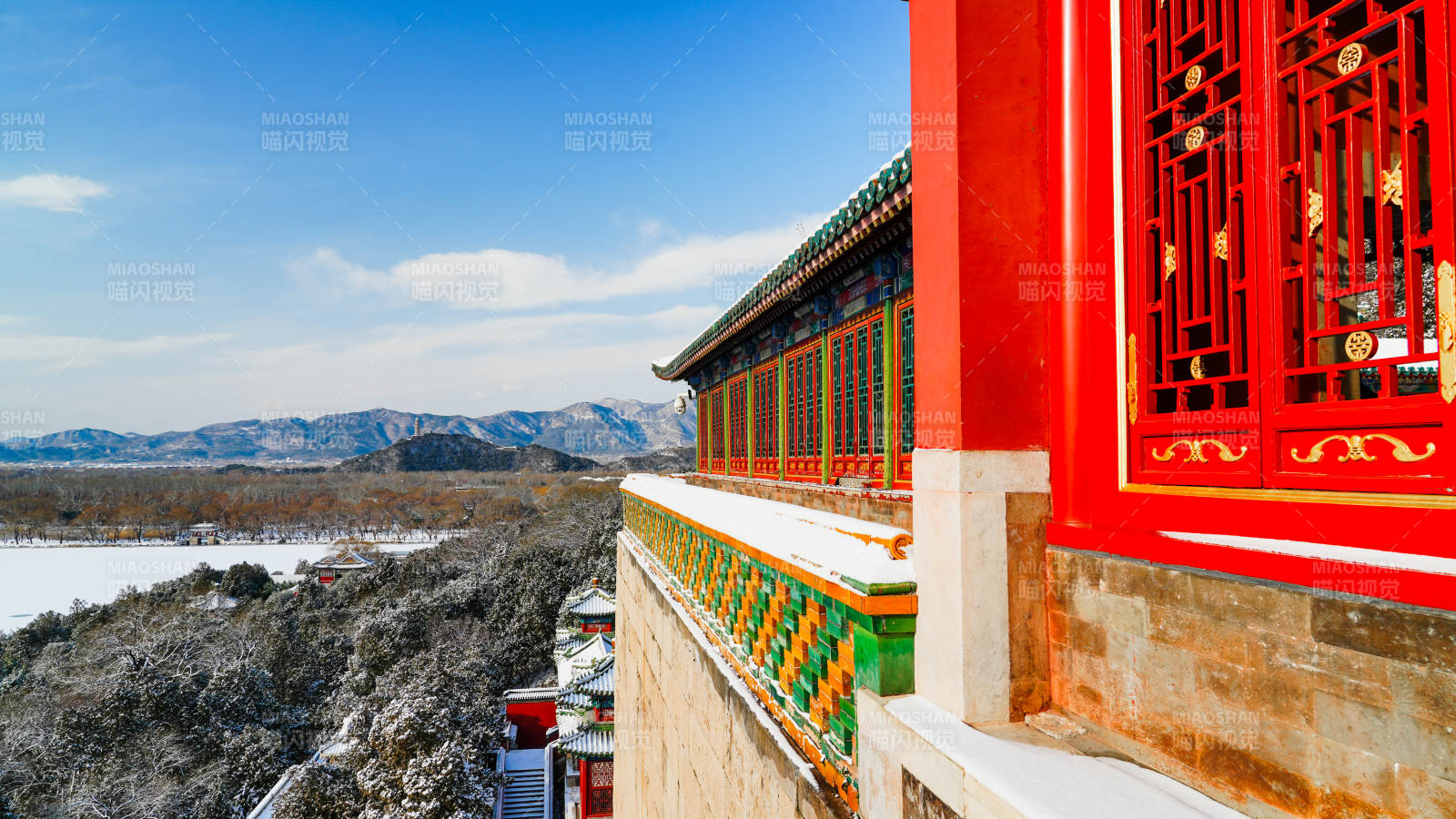 颐和园雪后风光-摄影图