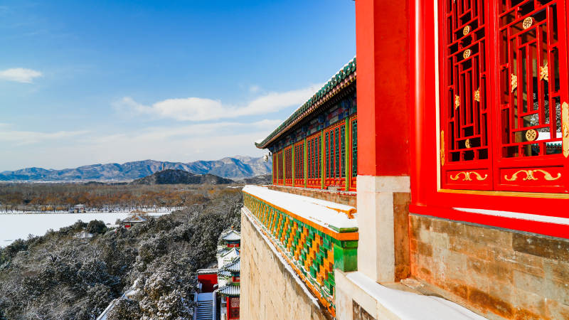 颐和园雪后风光-摄影图