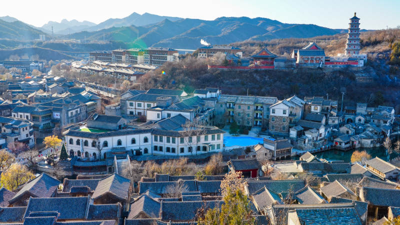 古北水镇古韵山城风光-摄影图