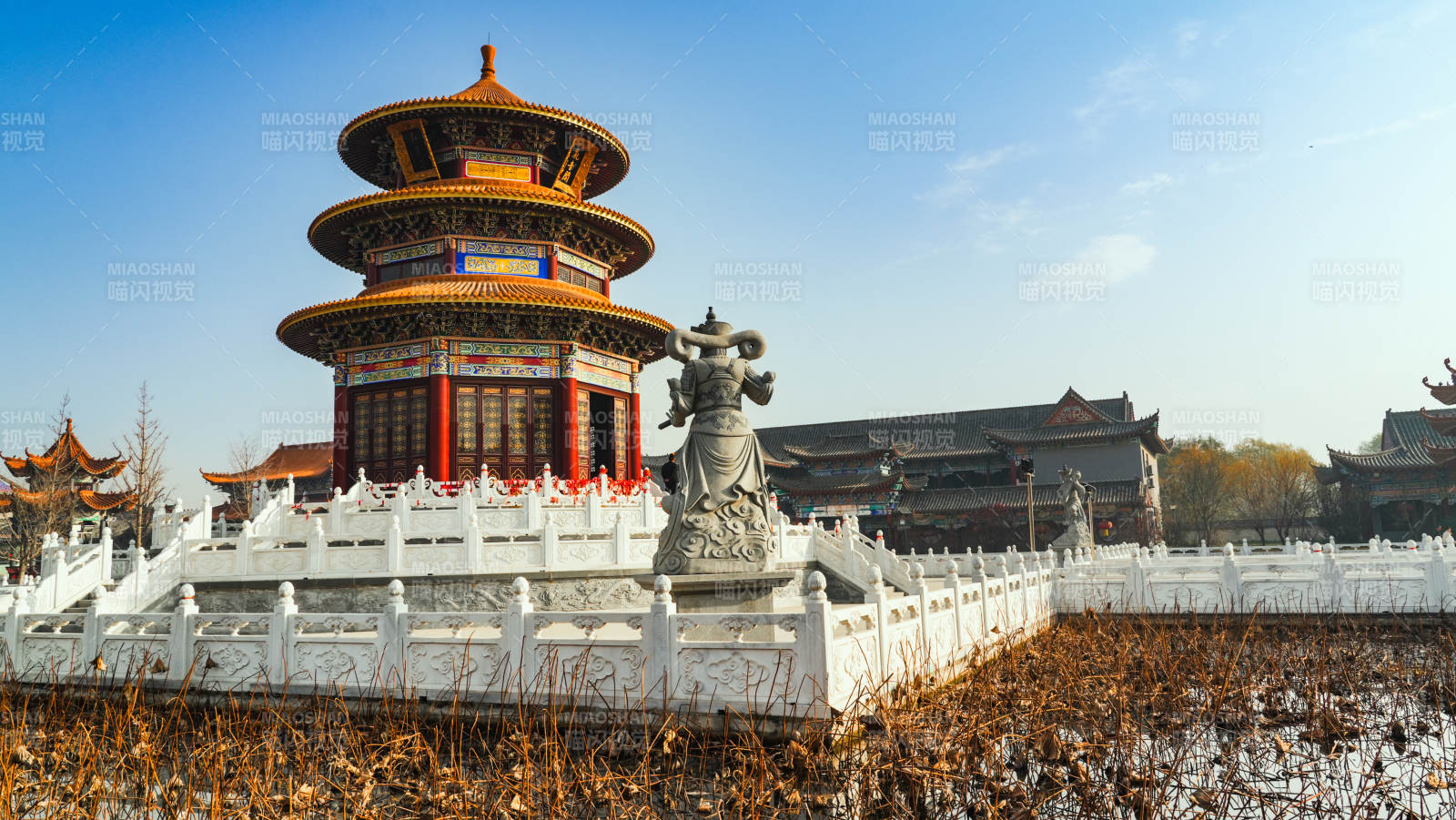 廊坊霸州大悲禅寺古建筑风光-摄影图