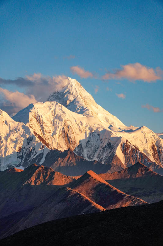 雪山日出美景-摄影图