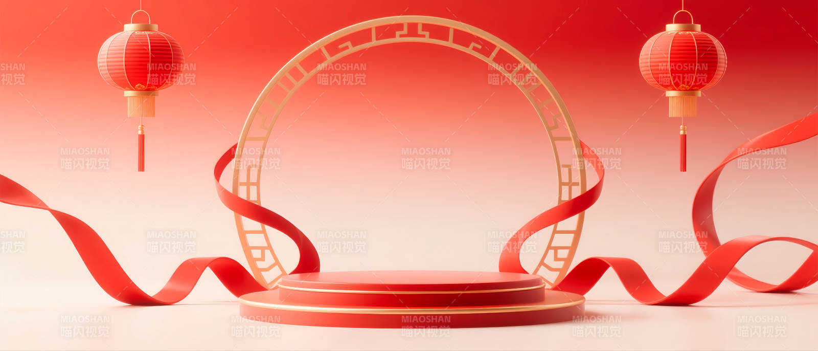 新春喜慶舞臺-圖片