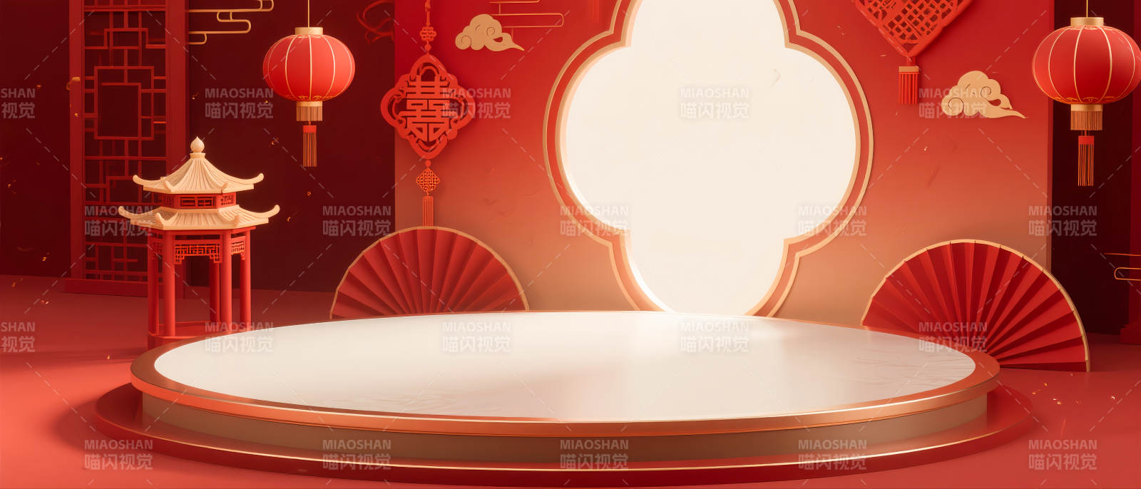 新春喜庆舞台-图片