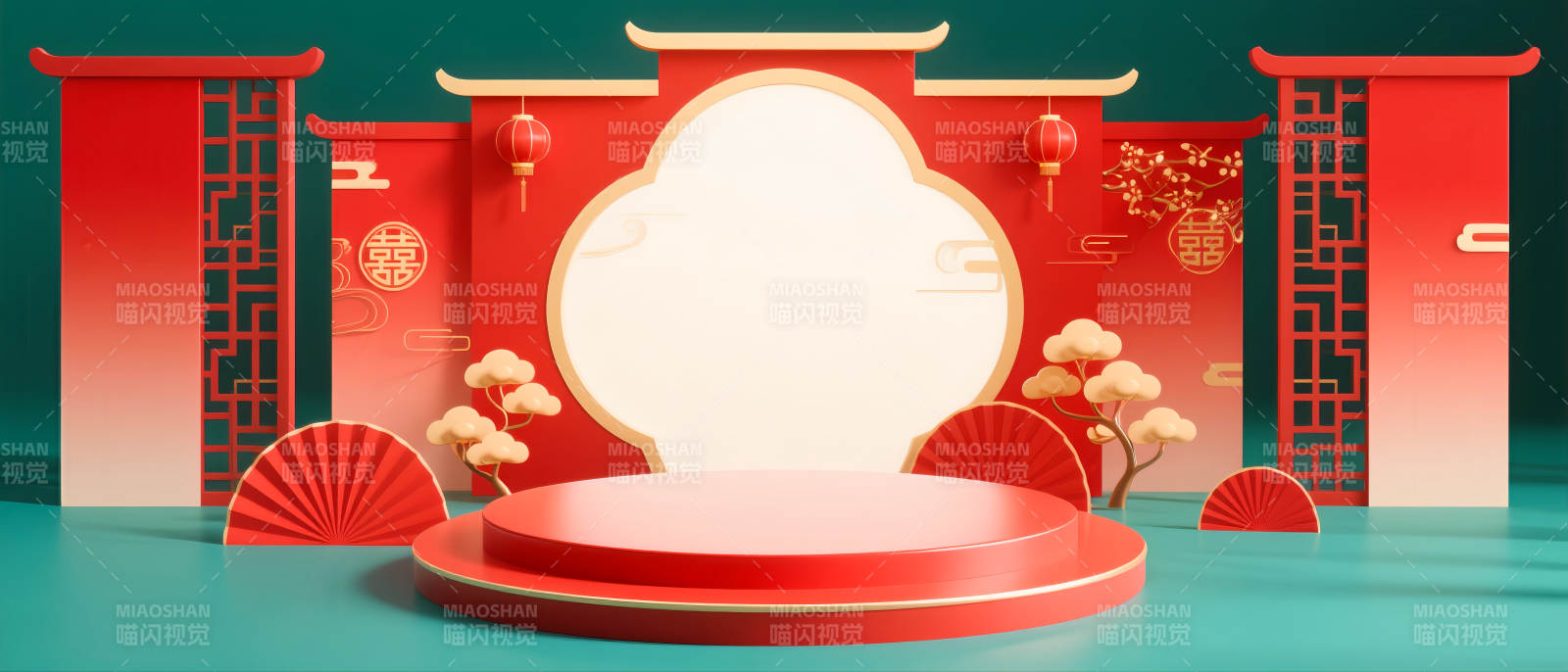 新春喜庆舞台-图片