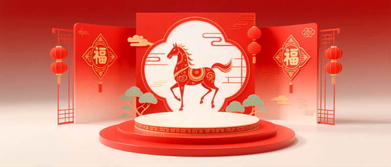 马年新春贺岁-图片