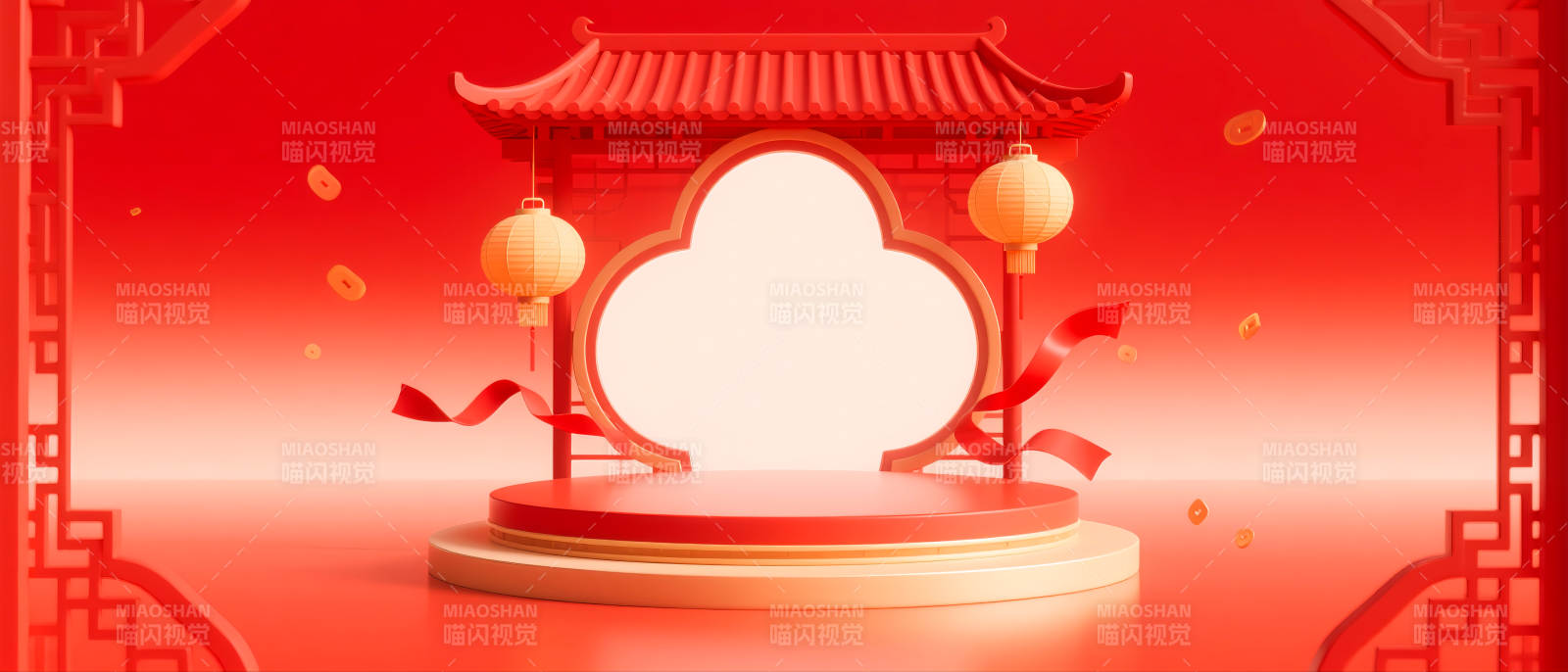 喜庆中式舞台-图片