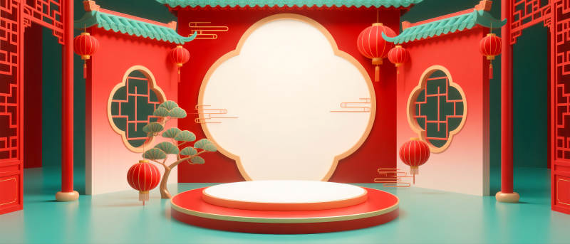 中式古典舞台-图片