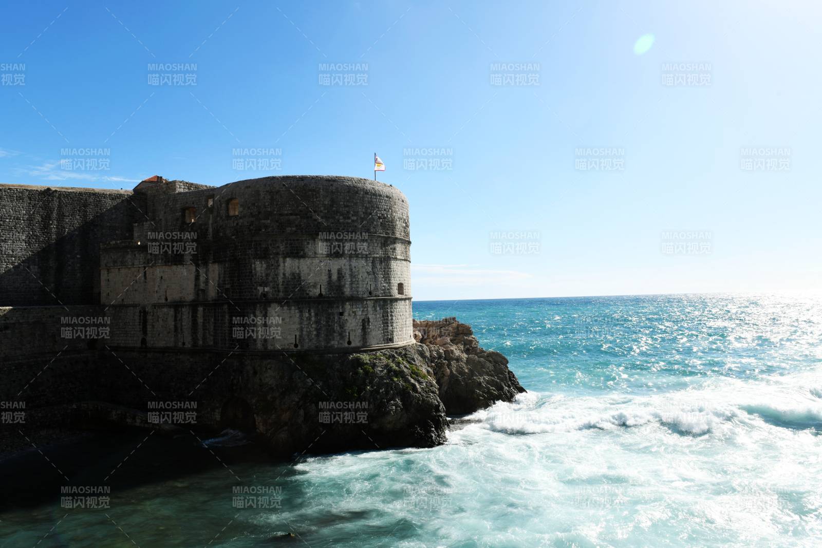 海畔古堡-攝影圖