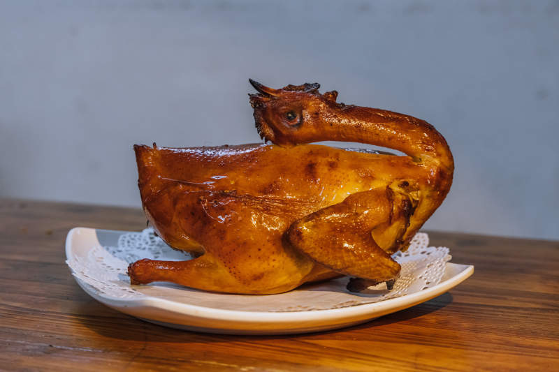 金黃烤鴨 香氣四溢-攝影圖