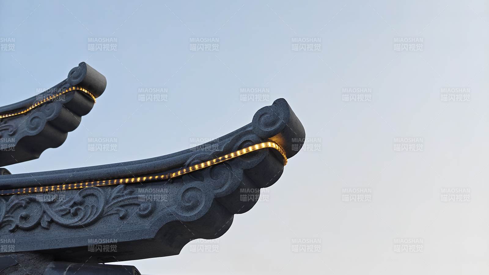 古建筑飛檐特寫-攝影圖