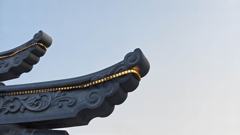 古建筑飛檐特寫-攝影圖