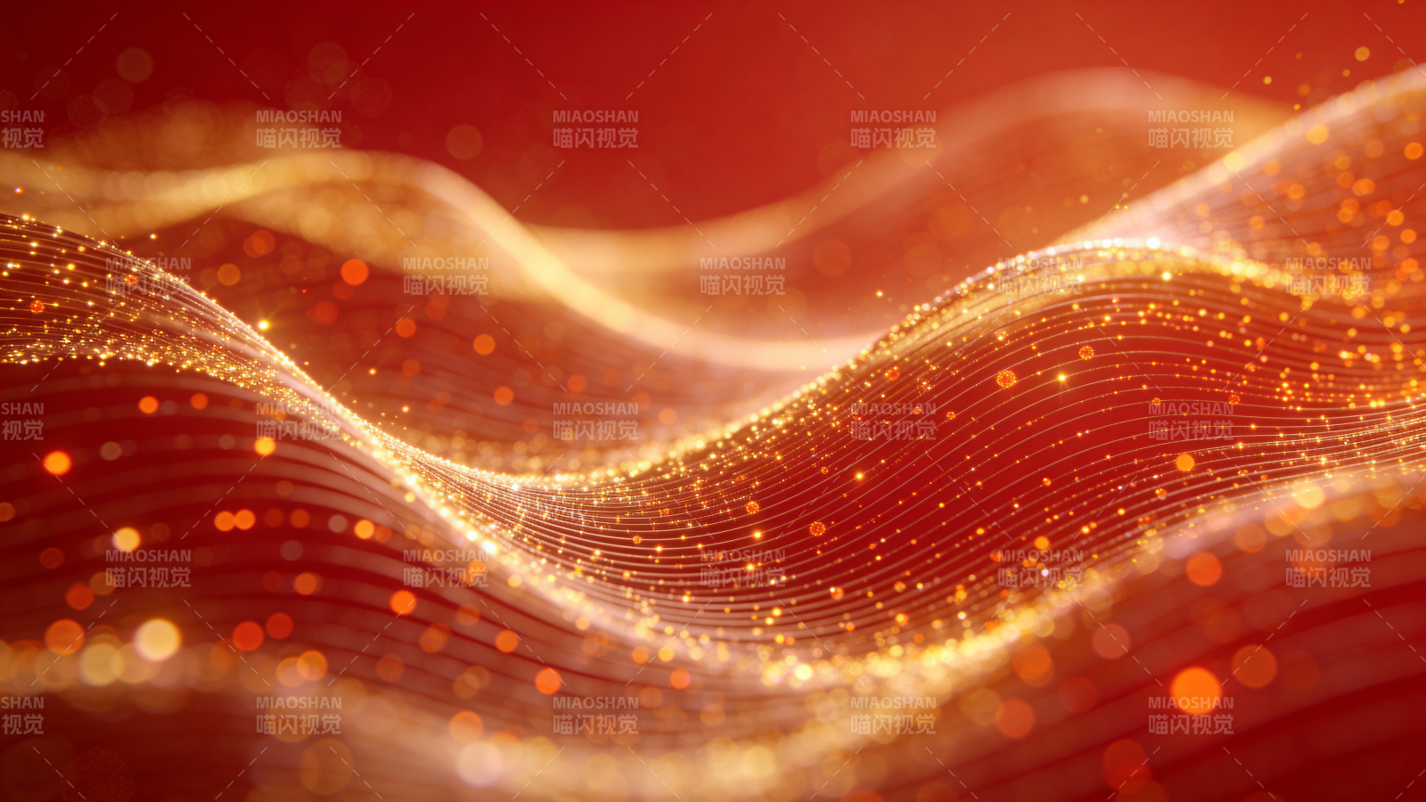 金色波浪光影-圖片