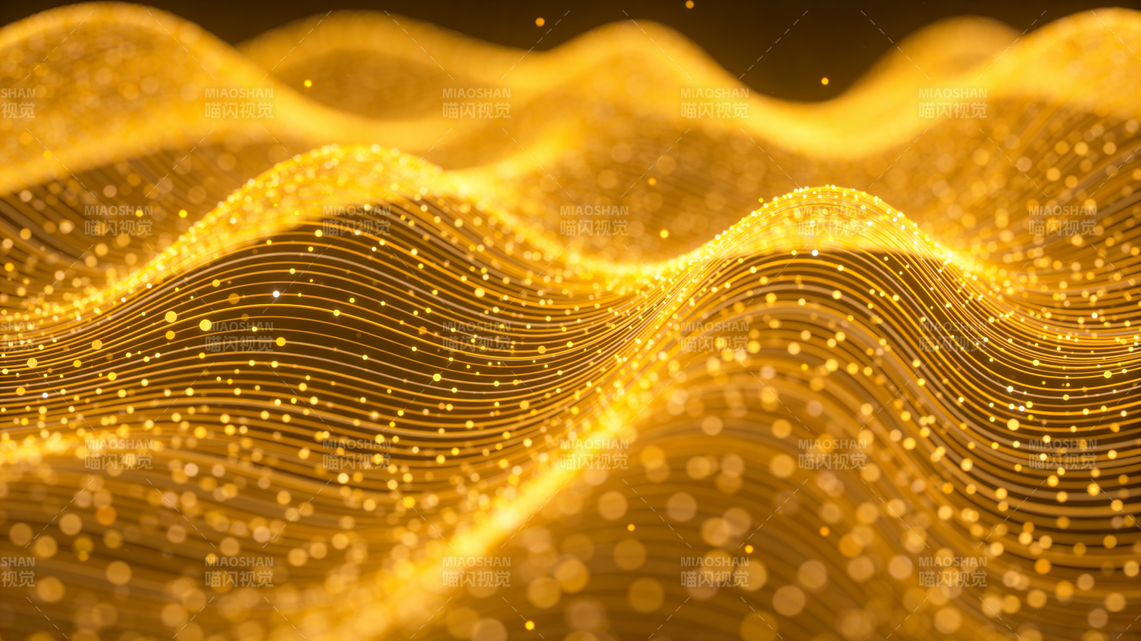 金色波浪光點-圖片