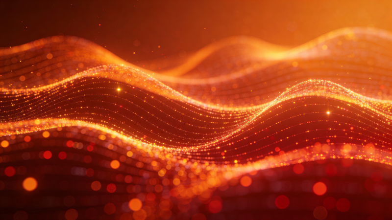 流光溢彩波浪-圖片