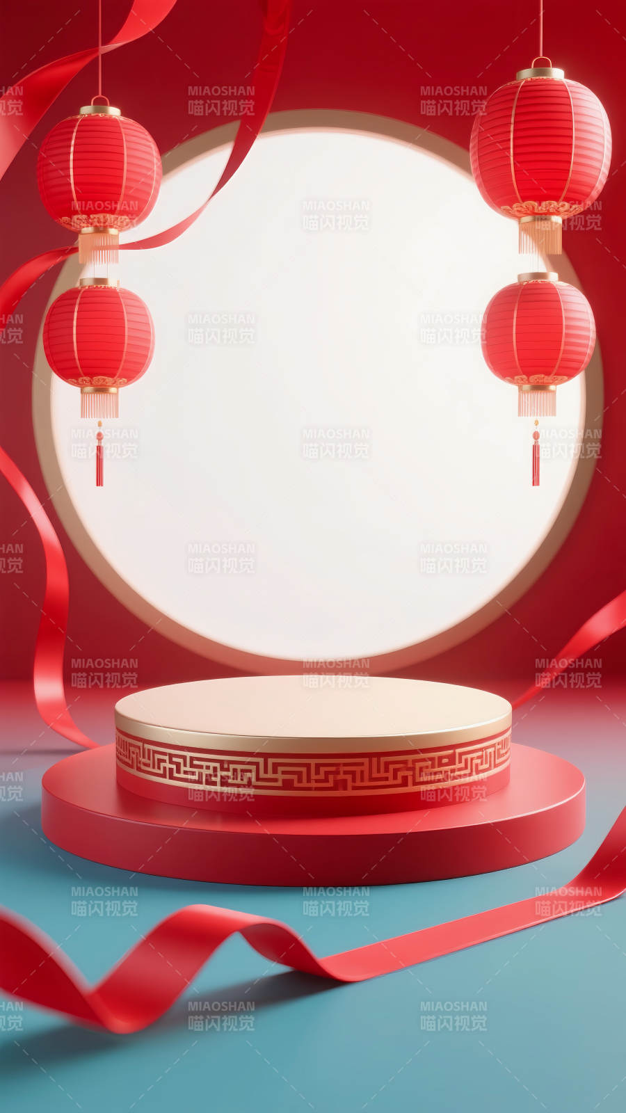 紅燈映福 喜迎新春-圖片