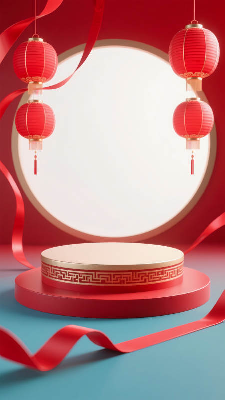 紅燈映福 喜迎新春-圖片