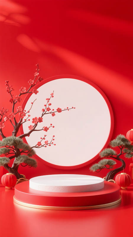 紅韻迎春 喜慶綻放-圖片