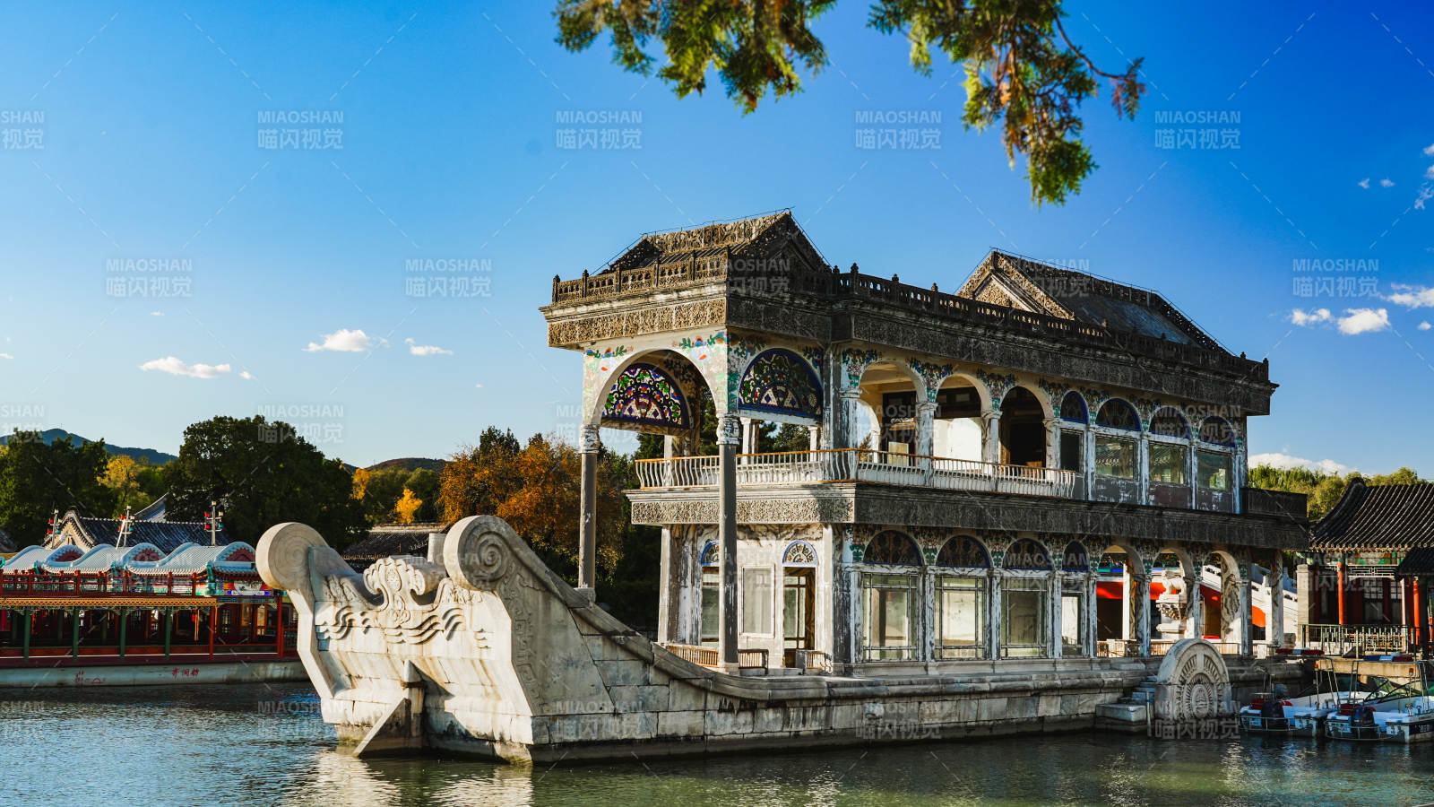 颐和园石舫图片