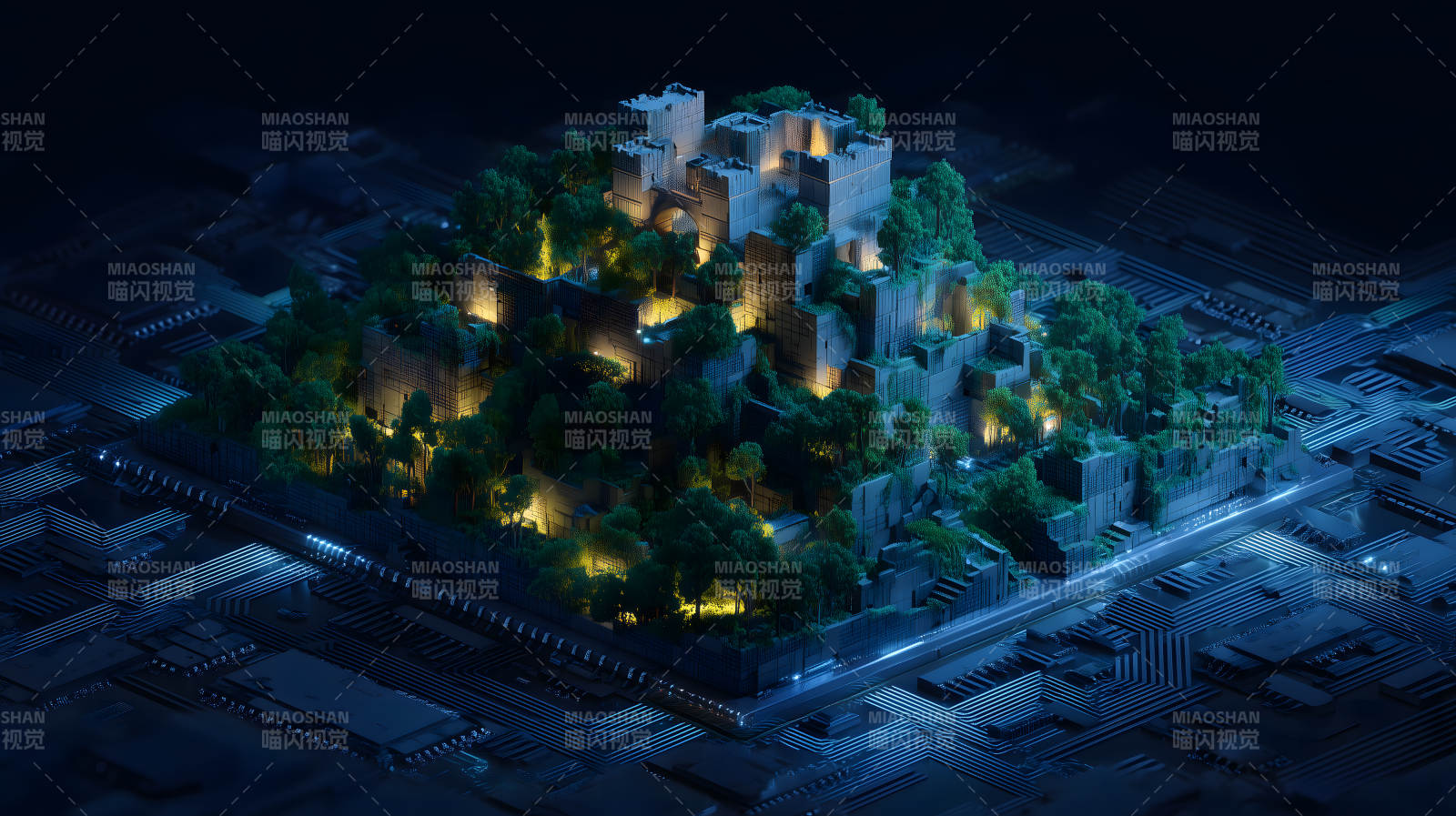 科技森林城堡图片