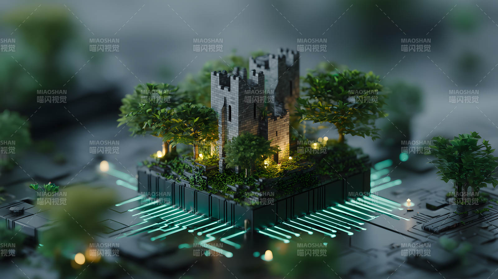 城堡森林电路板图片
