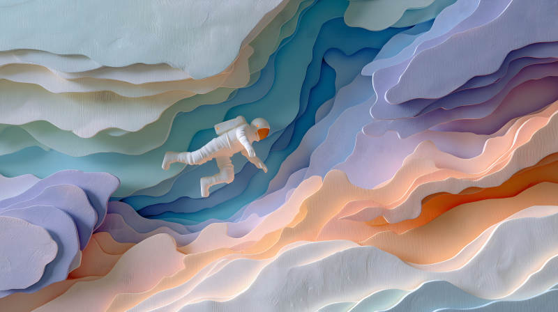 宇航員穿梭異空間-圖片