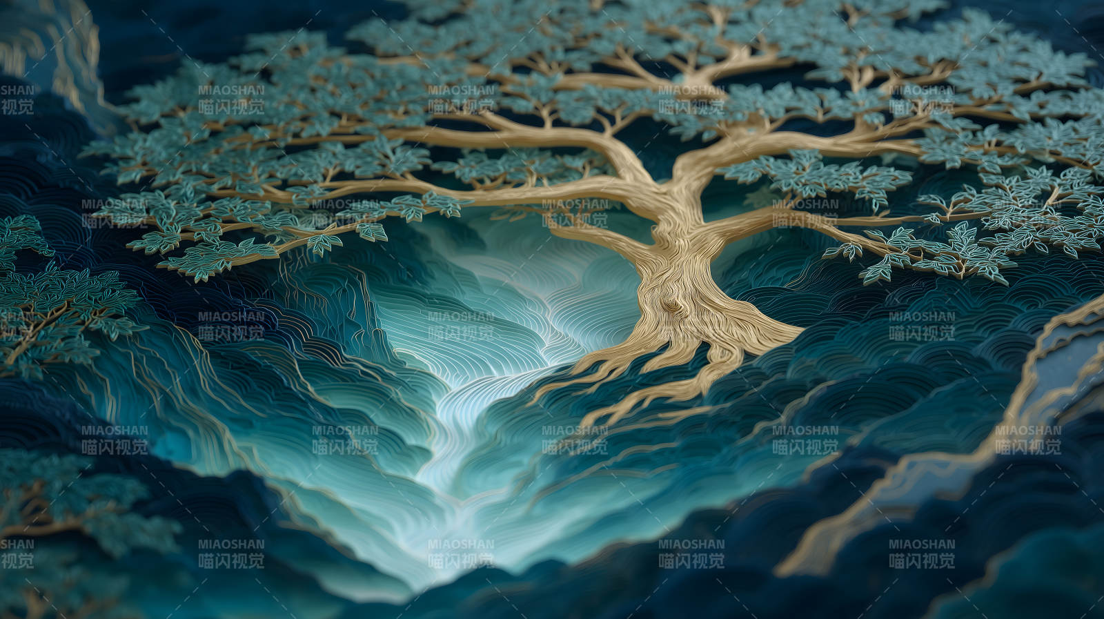 山水树木图-图片