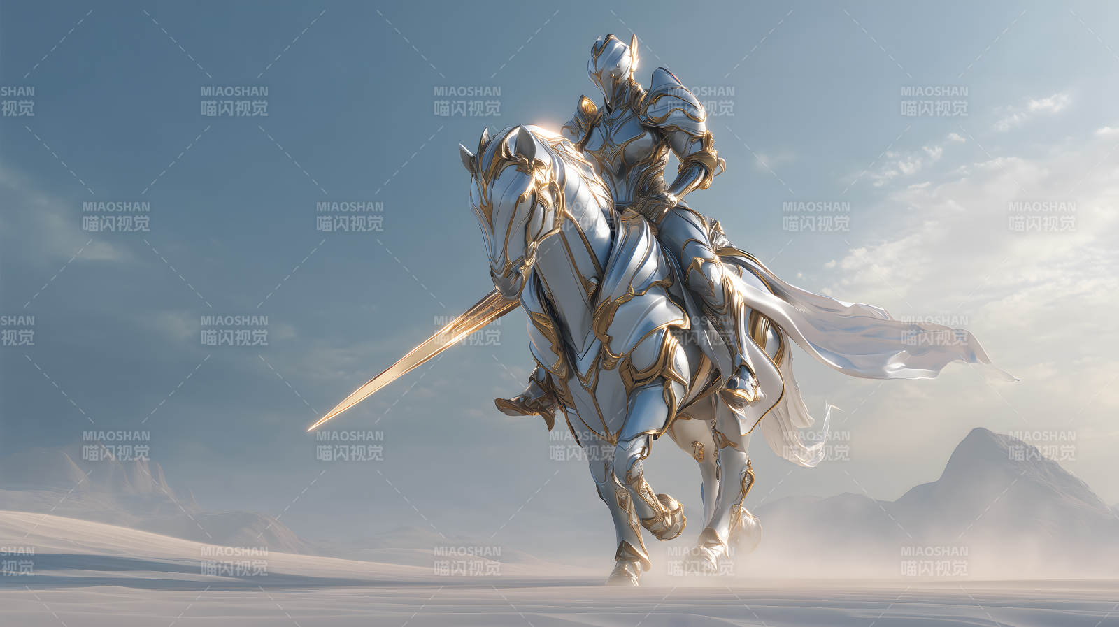 骑士驰骋沙场-图片