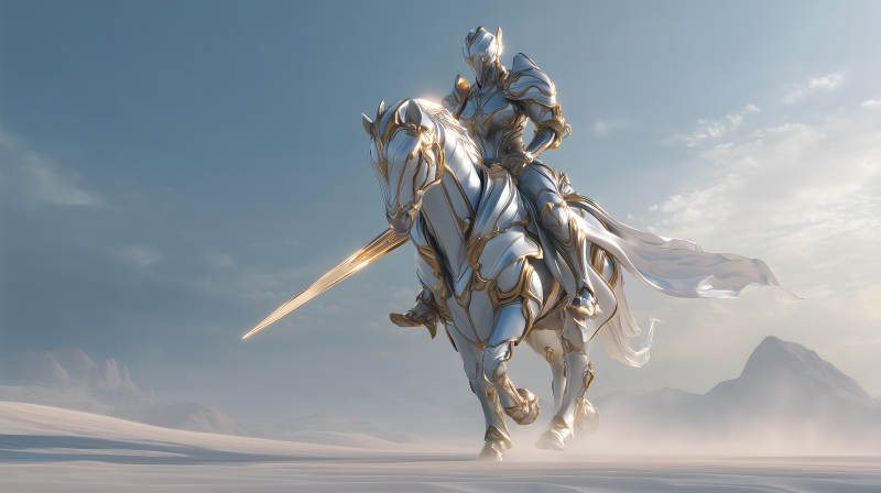 骑士驰骋沙场-图片