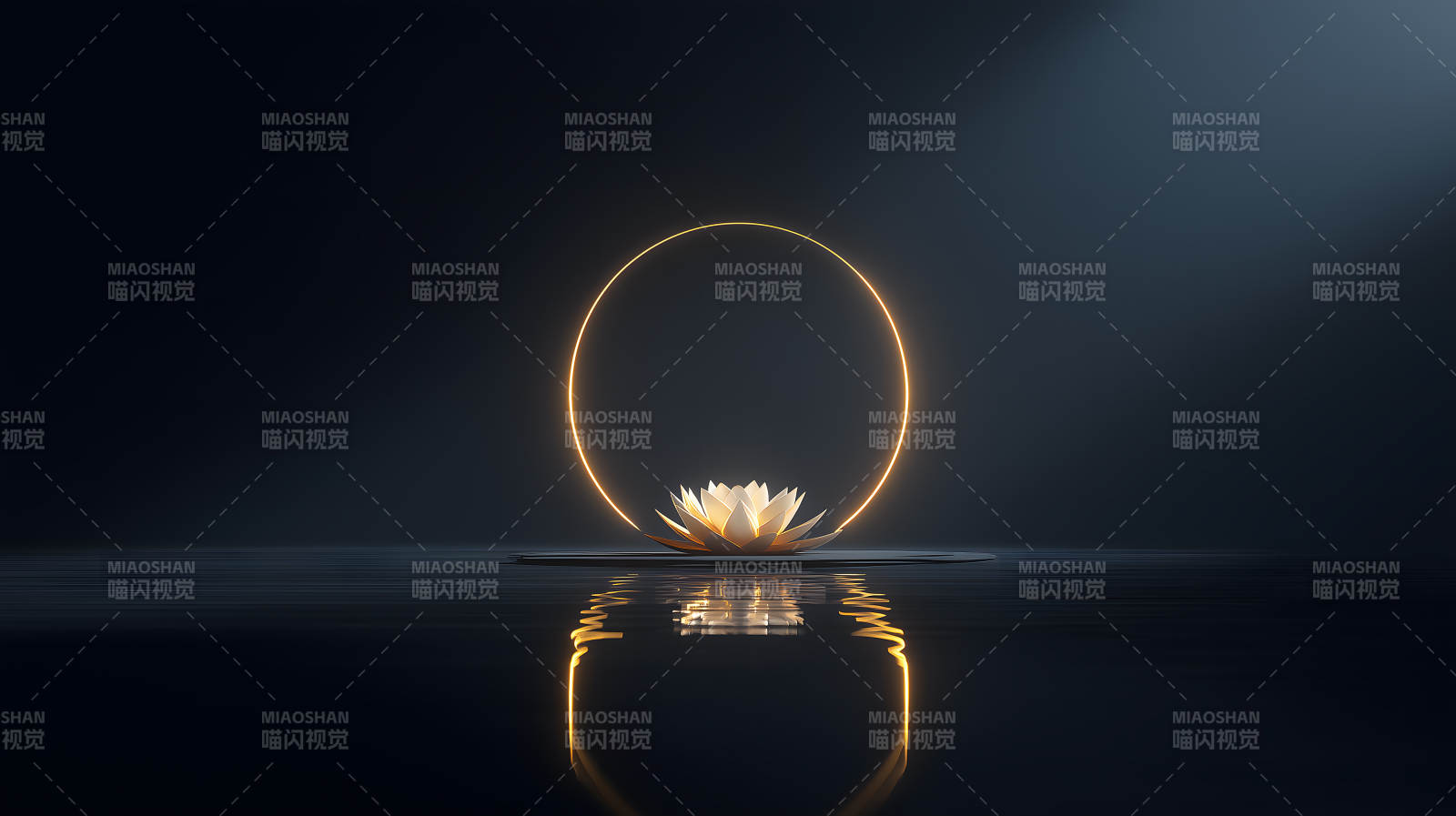 蓮花光環(huán)沉靜-圖片