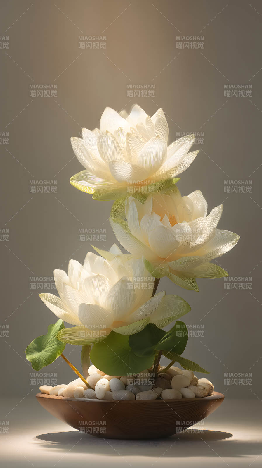 圣洁莲花绽放光芒-图片