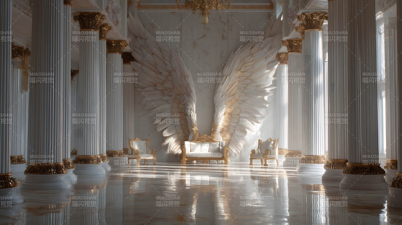 天使殿堂光輝照耀-圖片