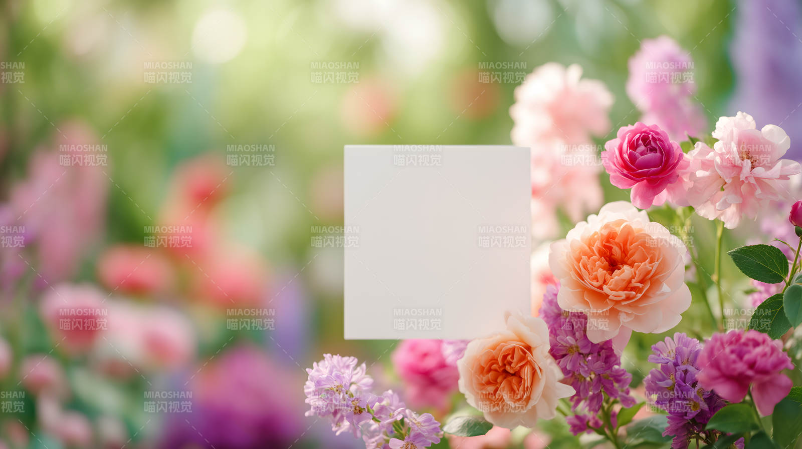 花团锦簇纸片清新-图片